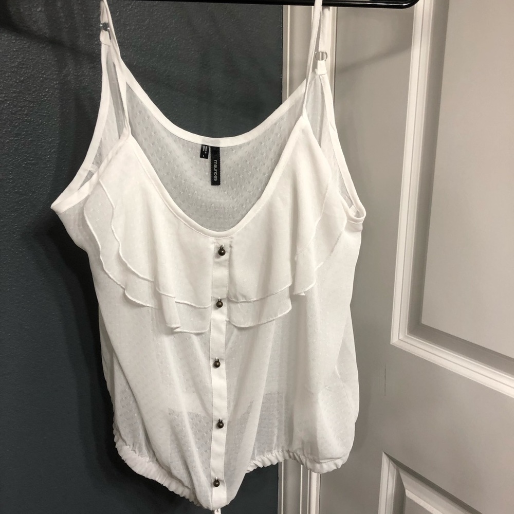 Maurice White tank size large